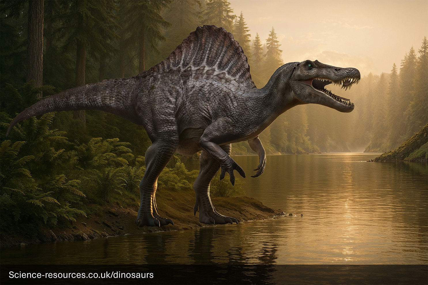 Jurassic Park Spinosaurus depiction